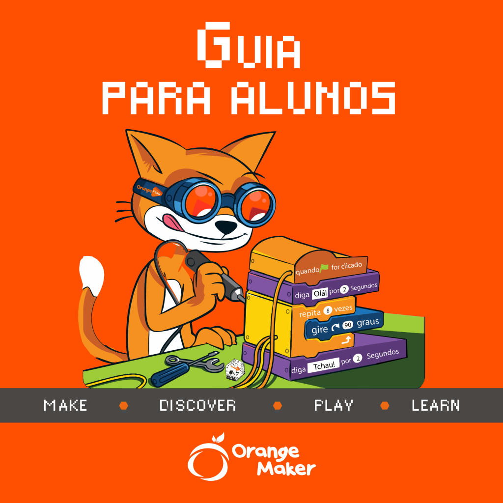 guia para alunos prancheta kit orange play